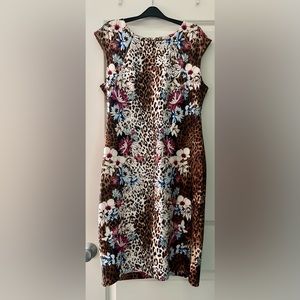 Womens floral, animal print sleeveless dress received from this sight, not worn